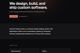 build a custom ai web app, website or mvp