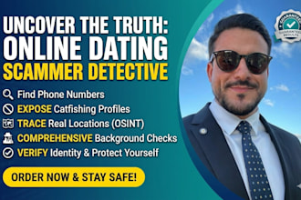 do osint investigation background check and dating fraud verification