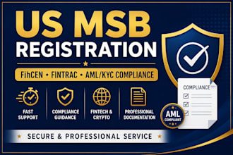 register US msb, fincen, fintrac and aml compliance for crypto fintech