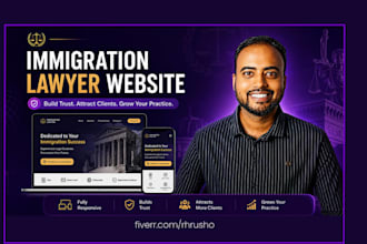 design a professional immigration lawyer website