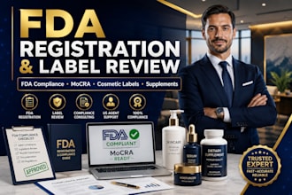 review cosmetic labels for full fda and mocra compliance