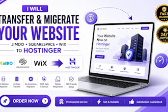 transfer 301 redirect seo migration your site jimdo squarespace wix to hostinger