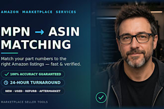 match your part numbers to amazon asins