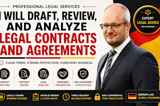 draft, review, and analyze legal contracts and agreements