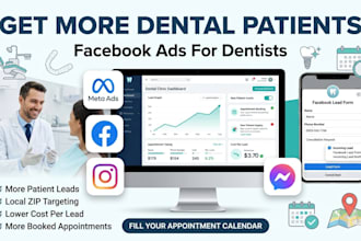 setup and manage meta ads facebook ads for dental clinic new patient acquisition