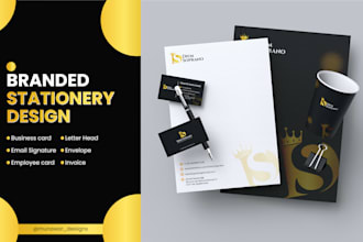 design professional business card and stationery for your brand