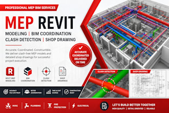 revit mep modeling bim coordination clash detection shop drawing mep revit