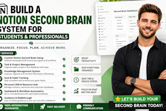 build a notion second brain system for students and professionals