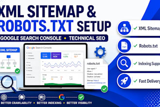 create and optimize XML sitemap and robots txt for your website