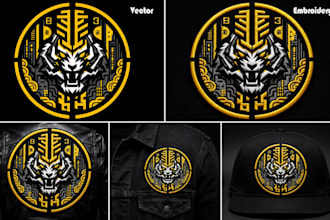 do embroidery digitizing into dst pes emb files and 3d puff embroidery