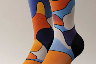 design custom and unique socks design