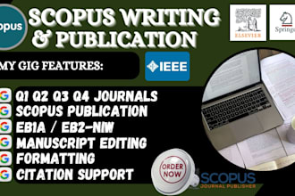 write research article in ssci, scopus ieee springer  elsevier journals for eb1a