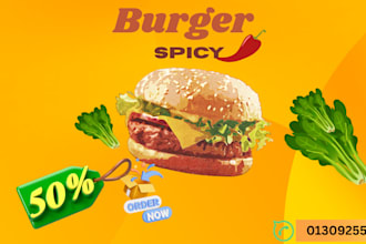 design attractive restaurant food banner and poster