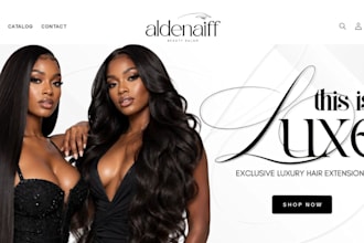 develop hair extension shopify store hair extension hairwebsite wix hair website