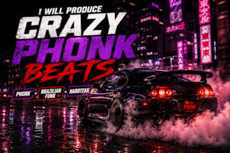 produce crazy phonk, drift phonk, hardtekk, drift phonk beat