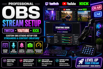 set up and optimize obs studio for twitch youtube and kick