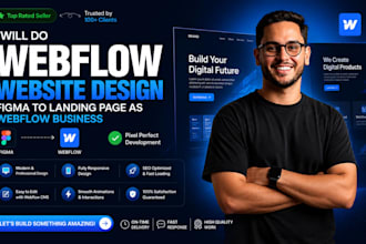 develop custom webflow website, webflow branded business website, webflow cms