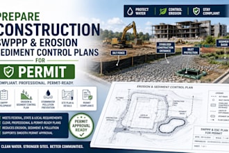design site grading, drainage, swppp, and erosion control plans