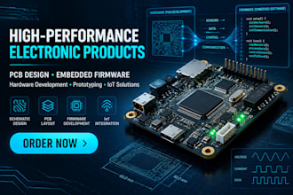 engineer high performance electronic products from pcb design to firmware
