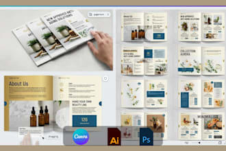 design b2b beauty cosmetic catalog skincare lookbook brochure for wholesalers