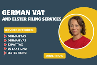 do german tax return, vat return, corporate tax and income tax filing via elster