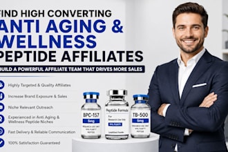 find high converting anti aging and wellness peptide affiliates