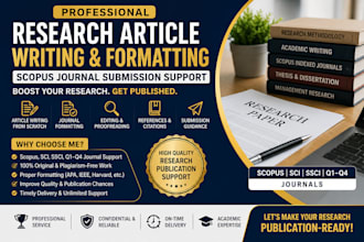 write professional article writing in formatting scopus journal q1 to q4