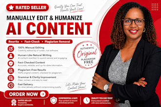 manually edit, rewrite, ai generated contents, fact check plagiarism