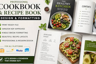 design and format your cookbook, recipe book, or ebook