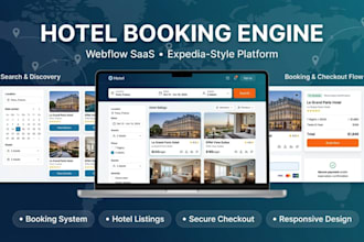 build hotel booking engine hotel booking webflow saas website expedia booking