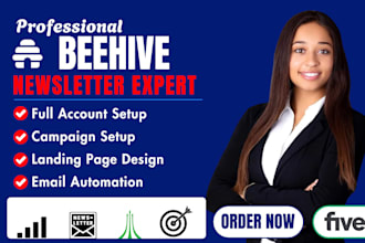 design beehiiv newsletter landing page setup design