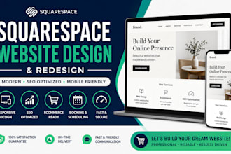 design or redesign your squarespace website with SEO optimization