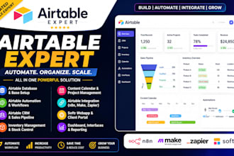 be your airtable expert for airtable automation CRM database and n8n workflows
