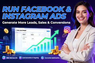 run facebook and instagram paid ads campaign for sales, leads, and growth