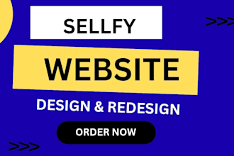 do sellfy website design and redesign