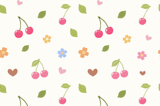 design cute hand drawn seamless pattern