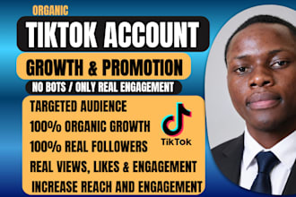 grow and promote your tiktok account tiktok growth tiktok promotion with no bots