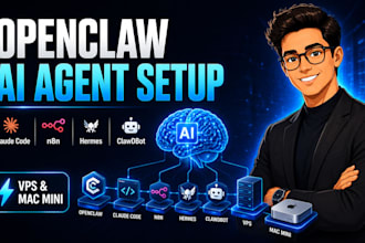 setup openclaw hermes ai agent mac mini obsidian claude code n8n mcp multi agent