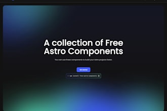 build a modern frontend with react, vue or astro