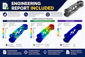 do fea stress analysis for drone, uav, aerospace parts