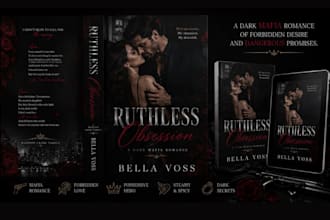 design a steamy mafia dark romance book cover for KDP