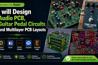 design audio pcb, guitar pedal circuits and multilayer pcb layouts