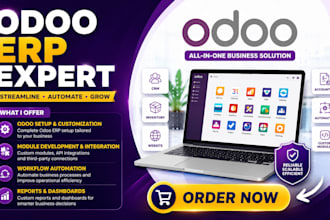 setup customize and automate odoo erp CRM business workflows