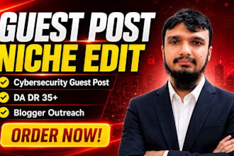 build white hat SEO backlinks on high DR cybersecurity sites