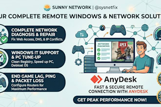 optimize windows and fix home network issues