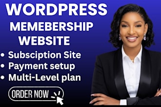 build wordpress membership website or subscription website