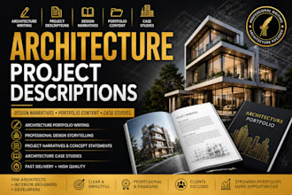 write architecture project descriptions design narratives portfolio case studies