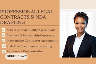 draft nda confidentiality agreement non disclosure agreement and legal contract