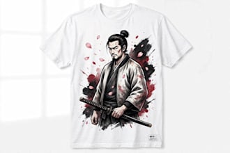 design premium custom tshirt for clothing and merch