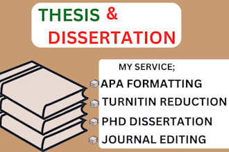 edit proofread and format your dissertation thesis apa 7 paper